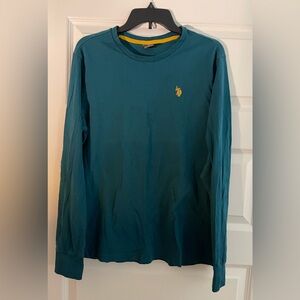 U.S. POLO ASSN. Men's Teal Long Sleeve Shirt